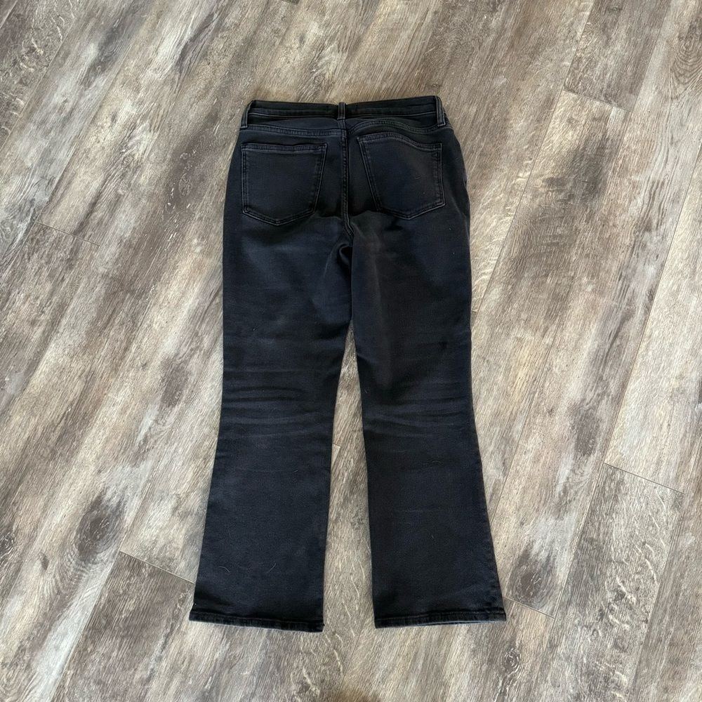 NWOT! Madewell Mid-Rise Kick Out Crop Jeans - Color: Black Rise Wash - Picture 5 of 11